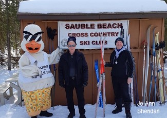 Image by Jo-Ann Sheridan of Sunny the Seagull at Sauble Cross Country Ski Club