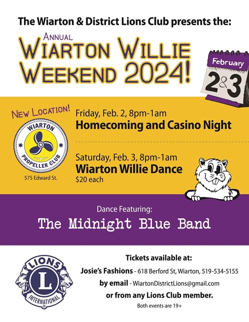 Lion's Club Willie Weekend Events