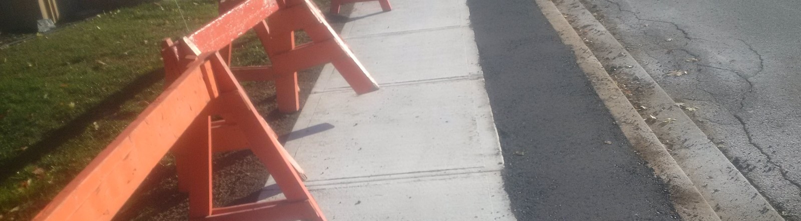 Photo of side walk repair