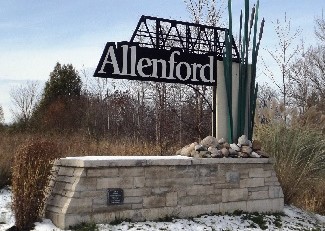 Photo of Allenford welcome sign