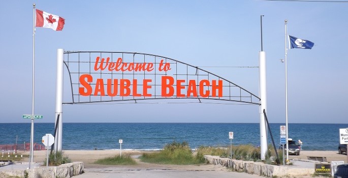 Photo of Sauble Beach sign